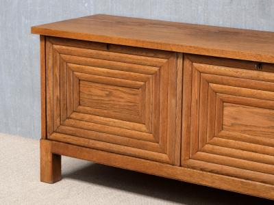 Oscar Nilsson Exceptional Oscar Nilsson Attributed Sideboard in Oak Wood Sweden 1940s