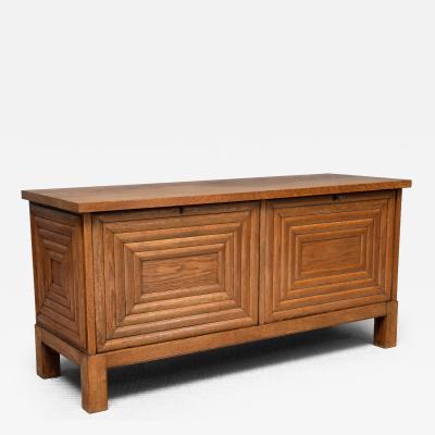 Oscar Nilsson Exceptional Oscar Nilsson Attributed Sideboard in Oak Wood Sweden 1940s