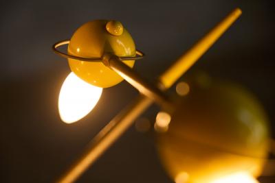 Oscar Torlasco Atomic Chandelier by Oscar Torlasco Italy 1950s