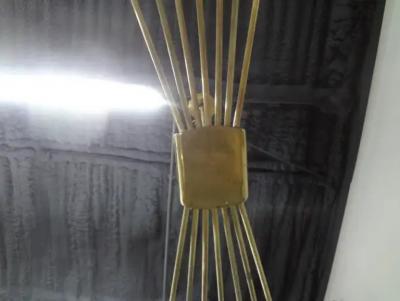 Oscar Torlasco Italian Brass Sputnik Chandelier by Oscar Torlasco