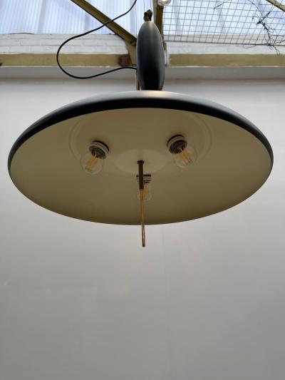 Oscar Torlasco Mid Century Modern Suspension Light by Oscar Torlasco