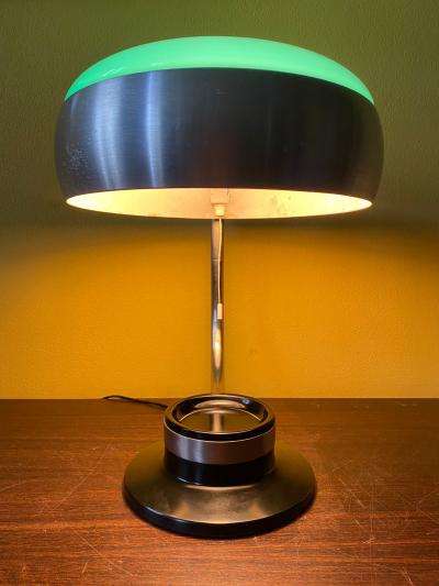 Oscar Torlasco Mod 729 Table Lamp with Green Glass
