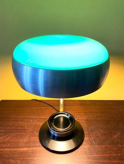 Oscar Torlasco Mod 729 Table Lamp with Green Glass