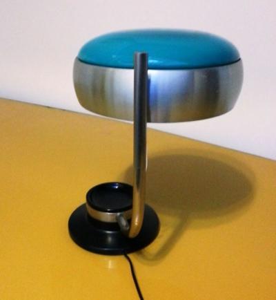 Oscar Torlasco Mod 729 Table Lamp with Green Glass