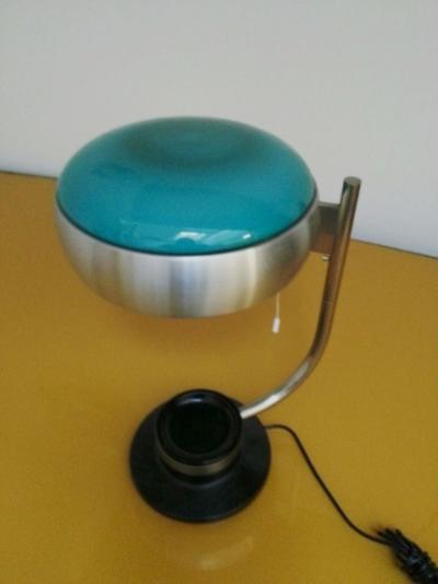 Oscar Torlasco Mod 729 Table Lamp with Green Glass