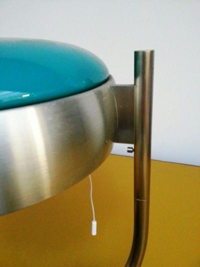 Oscar Torlasco Mod 729 Table Lamp with Green Glass