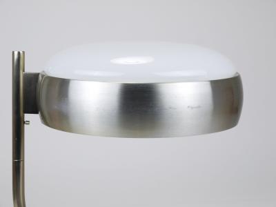 Oscar Torlasco Oscar Torlasco Black Nickel Table Desk Swivel Lamp Lumi Milano Italy 1960s