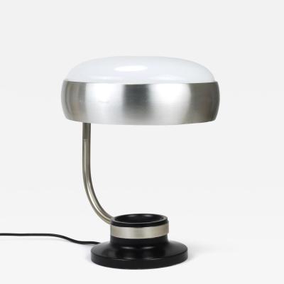 Oscar Torlasco Oscar Torlasco Black Nickel Table Desk Swivel Lamp Lumi Milano Italy 1960s