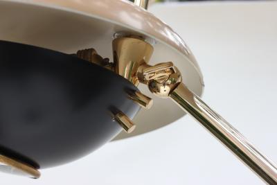 Oscar Torlasco Oscar Torlasco Lacquered Metal and Brass Floor Lamp by Lumi 1955 Italy