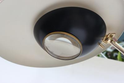 Oscar Torlasco Oscar Torlasco Lacquered Metal and Brass Floor Lamp by Lumi 1955 Italy