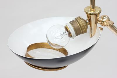 Oscar Torlasco Oscar Torlasco Lacquered Metal and Brass Floor Lamp by Lumi 1955 Italy