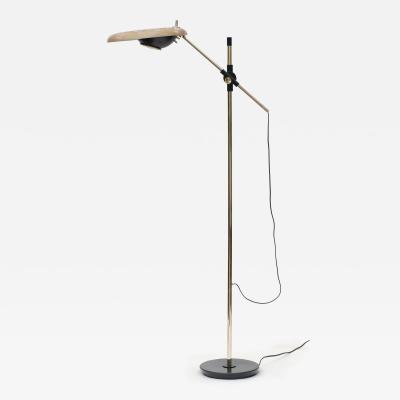 Oscar Torlasco Oscar Torlasco Lacquered Metal and Brass Floor Lamp by Lumi 1955 Italy