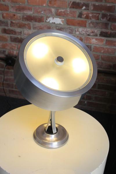 Oscar Torlasco Oscar Torlasco for Lumi Italian Modern Adjustable Aluminum and Glass Table Lamp