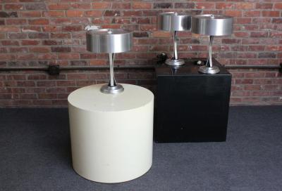 Oscar Torlasco Oscar Torlasco for Lumi Italian Modern Adjustable Aluminum and Glass Table Lamp