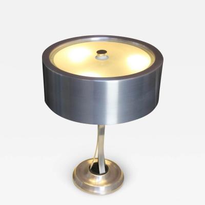 Oscar Torlasco Oscar Torlasco for Lumi Italian Modern Adjustable Aluminum and Glass Table Lamp
