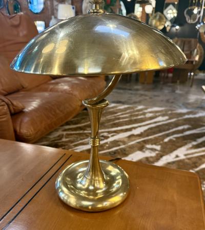 Oscar Torlasco Oscar torlasco Table Lamp with Curved Dome Shade 1950s