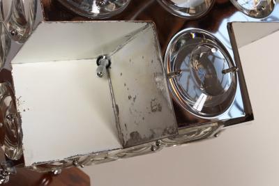 Oscar Torlasco Vintage Italian Modernist Stilkronen Chrome Table Lamp by Oscar Torlasco