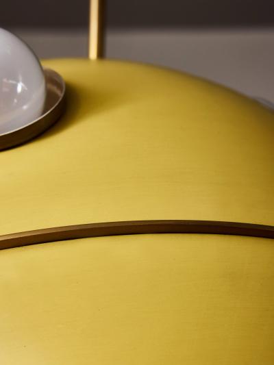 Oscar Torlasco Yellow Mod 551 Chandelier by Oscar Torlasco for Lumi