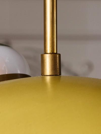 Oscar Torlasco Yellow Mod 551 Chandelier by Oscar Torlasco for Lumi