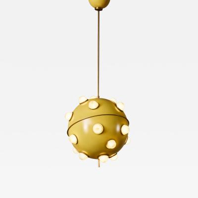 Oscar Torlasco Yellow Mod 551 Chandelier by Oscar Torlasco for Lumi