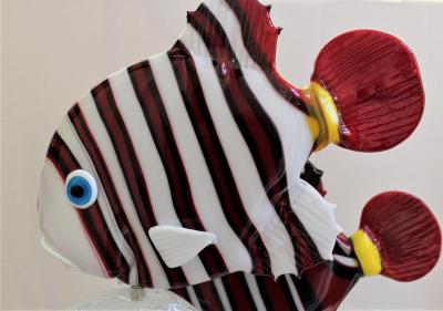 Oscar Zanetti Murano Glass Aquarium Sculpture by Zanetti