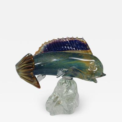 Oscar Zanetti Murano Glass Fish by Oscar Zanetti