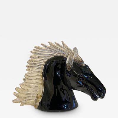 Oscar Zanetti Murano Glass Horse Head