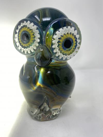 Oscar Zanetti Murano Glass Owl