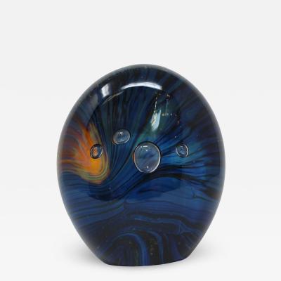 Oscar Zanetti Murano Glass Rock Paperweight Decorative Piece by Oscar Zanetti