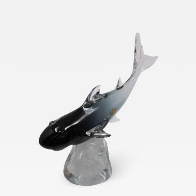 Oscar Zanetti Murano Glass Shark by Zanetti