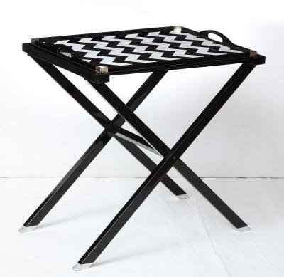 Oscar de la Renta for Lunt Folding Lacquered Tray Table
