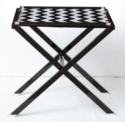 Oscar de la Renta for Lunt Folding Lacquered Tray Table