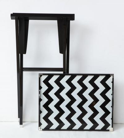 Oscar de la Renta for Lunt Folding Lacquered Tray Table