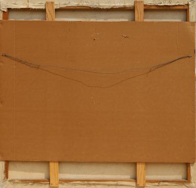 Oskar D Amico Red Surreal Abstract with Skull