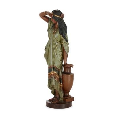 Oskar Gladenbeck Large terracotta female figure by Oskar Gladenbeck