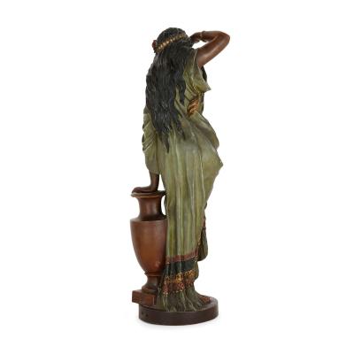 Oskar Gladenbeck Large terracotta female figure by Oskar Gladenbeck