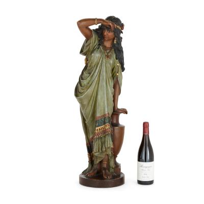 Oskar Gladenbeck Large terracotta female figure by Oskar Gladenbeck