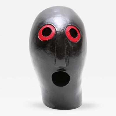 Oskar Schlemmer Ceramic Mask Sculpture attributed to Oskar Schlemmer