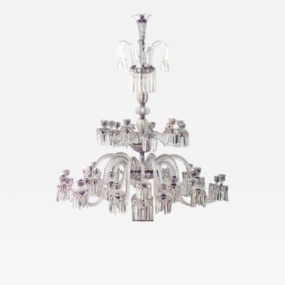 Osler English 2 Tier Swirl Crystal Chandelier