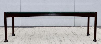 Osvaldo Borsani 1960s Mid Century Modern Italian Coffee Table With Glass Top