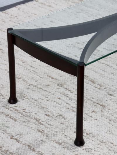 Osvaldo Borsani 1960s Mid Century Modern Italian Coffee Table With Glass Top