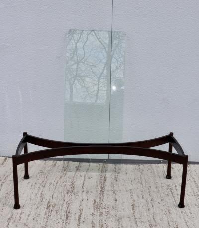 Osvaldo Borsani 1960s Mid Century Modern Italian Coffee Table With Glass Top