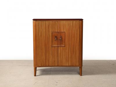 Osvaldo Borsani 2 Door Cabinet by Osvaldo Borsani Lucio Fontana for ABV