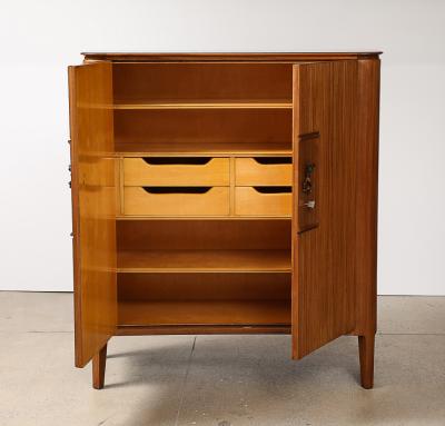 Osvaldo Borsani 2 Door Cabinet by Osvaldo Borsani Lucio Fontana for ABV