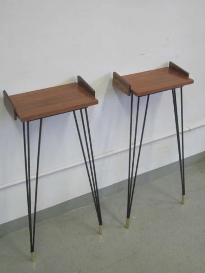 Osvaldo Borsani 2 Italian Mid Century Modern Consoles or Nightstands by Osvaldo Borsani