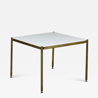 Osvaldo Borsani 20th Century Osvaldo Borsani Low Table in Metal and Marble for Tecno