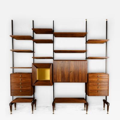 Osvaldo Borsani 20thC OSVALDO BORSANI MODULAR WALL CABINET RETAILED BY TECHNO MILAN c 1958