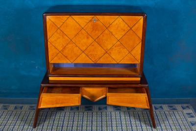 Osvaldo Borsani Amazing Mid Century Italian Bar Cabinet 1940 Attributed to Osvaldo Borsani