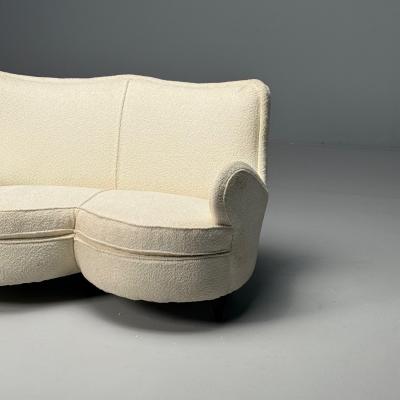 Osvaldo Borsani Attribution Heart Sofa Italian Mid Century Modern 1950s