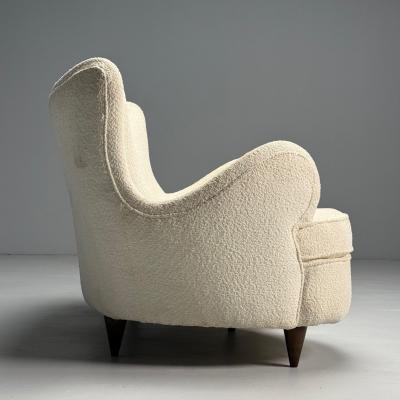 Osvaldo Borsani Attribution Heart Sofa Italian Mid Century Modern 1950s